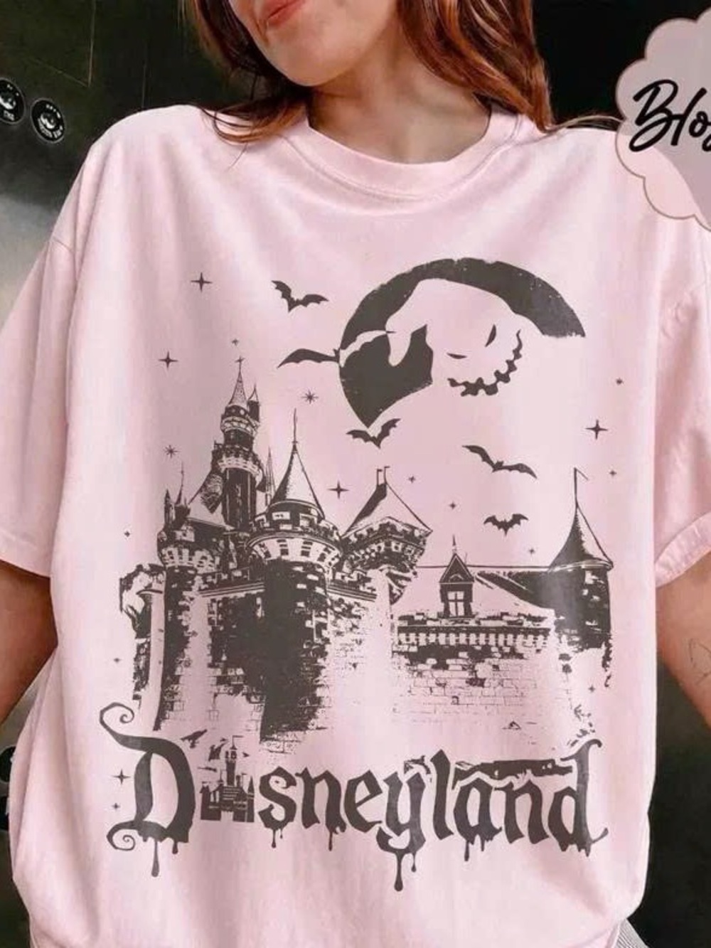 Light Pink Disneyland Castle Graphic Tee